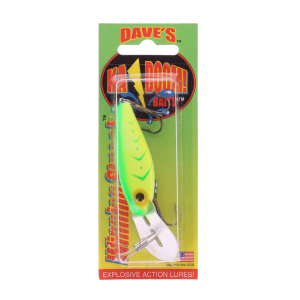 Image of Dave's Ka-Boom Winning Streak Lures | Chartreuse Green Herringbone; 3 1/2 in.