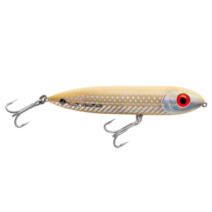 Image of Heddon Saltwater One-Knocker Spook Topwater Lure | Bone-Silver; 4 1/2 in.