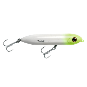 Image of Heddon Super Spook Jr. Topwater Bait | White-Chartreuse Head; 3 1/2 in.