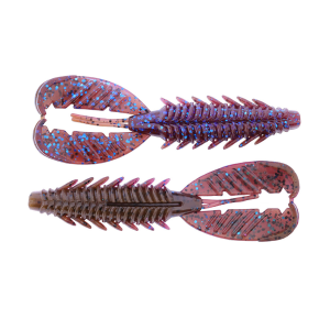 Image of X Zone Lures Pro Series Adrenaline Craw | Pumpkin Plum Party; 3 1/2 in.