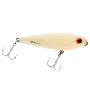 Image of Bomber Saltwater Badonk-A-Donk High Pitch Topwater Lure | Bone-Orange Throat; 4 in.
