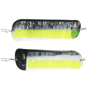 Image of Pro-Troll ProChip Fin Flasher | Billy Goat Silver-Chartreuse-Chrome; 11 in.