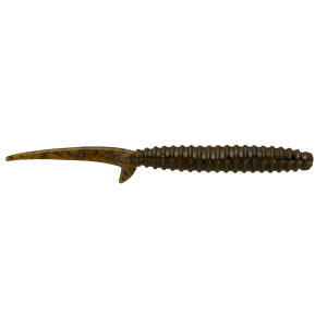 Image of Big Bite Baits Scentsation Thresher Worm Soft Bait | Green Pumpkin; 4 in.