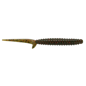 Image of Big Bite Baits Scentsation Thresher Worm Soft Bait | Dark Watermelon Red Flake; 4 in.