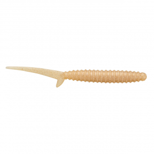 Image of Big Bite Baits Scentsation Thresher Worm Soft Bait | Pearl White; 4 in.