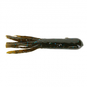 Image of X Zone Lures X-Tube | Green Pumpkin Blue Flake; 3 3/4 in.