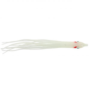 Image of Silver Horde Gold Star Needlefish Hoochie | Glow; 4 1/4 in.