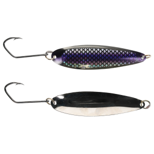 Image of Silver Horde Kingfisher Lite Trolling Spoon | UV Purple Haze; 3 3/8 in.