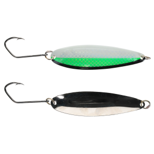 Image of Silver Horde Kingfisher Lite Trolling Spoon | Glow Kitchen Sink; 3 in.