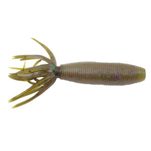 Image of Yamamoto Fat Ika | Green Pumpkin w/ Green/Purple Flake; 4 in.