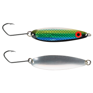 Image of Silver Horde Kingfisher Lite Trolling Spoon | UV Silver Knight Herring Aide; 3 in.