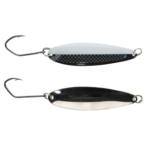 Image of Silver Horde Kingfisher Lite Trolling Spoon | UV Cop Car; 3 in.