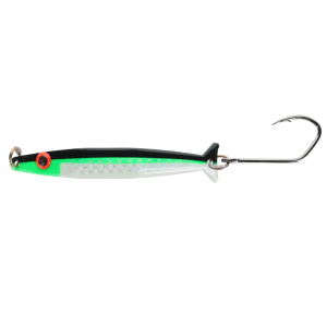 Image of Silver Horde Coho Killer Trolling Spoon | Glow Kitchen Sink; 3 in.