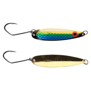 Image of Silver Horde Kingfisher Trolling Spoon | UV Gold Rush Herring Aide; 2 5/8 in.