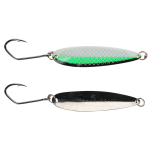 Image of Silver Horde Kingfisher Trolling Spoon | Glow Kitchen Sink; 2 5/8 in.