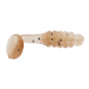 Image of Charlie Brewer's Crappie Slider Grubs | Brown Pearl; 1 in.