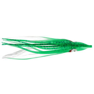 Image of Silver Horde Gold Star Hoochie | UV Green Spatter Back; 4 1/4 in.