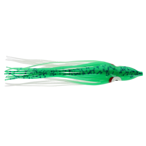 Image of Silver Horde Gold Star Hoochie | Glow Green Spatter Back; 2 1/4 in.