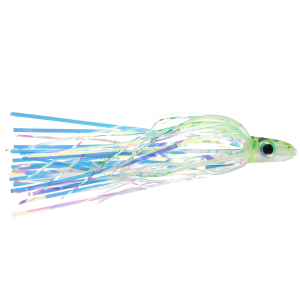 Image of Silver Horde Ace Hi Trolling Fly | UV Laser Chartreuse Spatter Back; 4 1/2 in.
