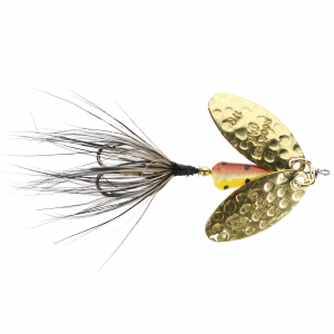 Image of Worden's Double Flash Rooster Tail | Brown Trout; 1/16 oz.