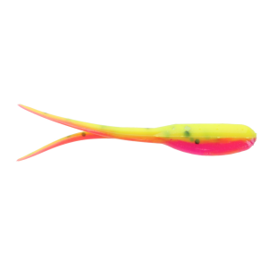 Image of Limestone Split Tail Shad Soft Bait | Electric Chicken; 2 1/2 in.