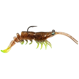Image of Z-Man Prawnstarz Soft Bait | Rootbeer Chartreuse; 3 in.