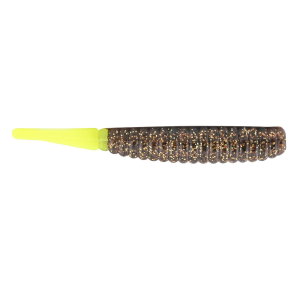 Image of Z-Man Trout Trick Thick Trick Soft Bait | Rootbeer/Chartreuse Tail; 3 3/4 in.