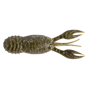 Image of Great Lakes Finesse Micro Juvy Craw | Green Pumpkin Purple Flake; 2 in.