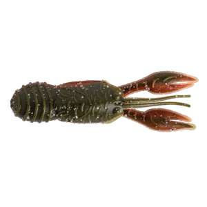 Image of Great Lakes Finesse Micro Juvy Craw | Green Pumpkin Orange; 2 in.