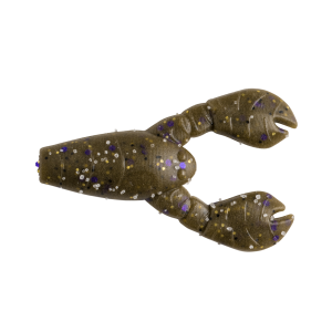 Image of Great Lakes Finesse Micro Snack Craw | Green Pumpkin Purple Flake; 1.7 in.