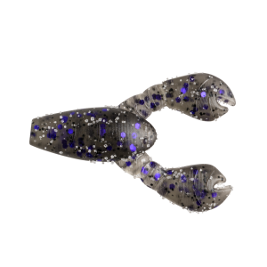 Image of Great Lakes Finesse Micro Snack Craw | Smoke Clear Purple Flake; 1.7 in.