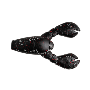 Image of Great Lakes Finesse Micro Snack Craw | Matte Black Red; 1.7 in.