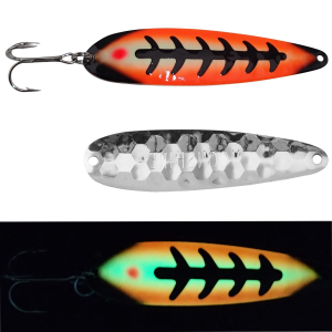 Image of Moonshine Lures Trolling Spoon | Orange Hulk; 4 in.