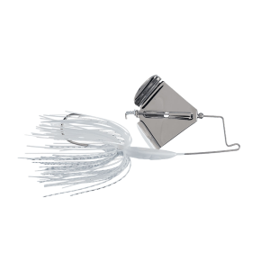 Image of Buckeye Buzzerk Buzzbait | White w/ Nickel Blade; 1/8 oz.