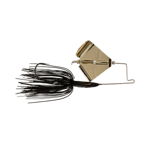 Image of Buckeye Buzzerk Buzzbait | Black w/ Gold Blade; 1/8 oz.