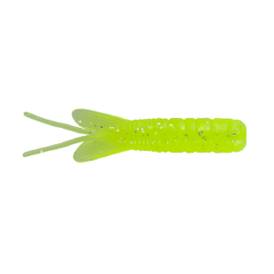 Image of Northland Pan-Candy Larvae Bug Soft Bait | Silver Chartreuse; 1 3/4 in.