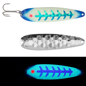 Image of Moonshine Lures Trolling Spoon | Blue Jeans; 4 in.
