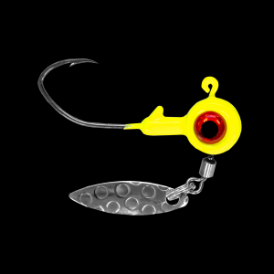 Image of Bonehead Bladed Underspin Jig Head | Chartreuse; 1/16 oz.