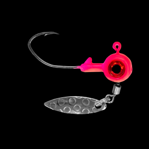 Image of Bonehead Bladed Underspin Jig Head | Pink; 1/8 oz.