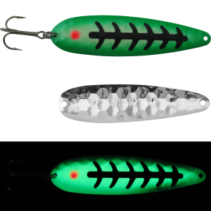 Image of Moonshine Lures Trolling Spoon | Grinchy; 4 in.