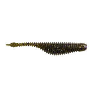 Image of Great Lakes Finesse Micro Drop Minnow | Green Pumpkin Purple Flake; 2 1/4 in.