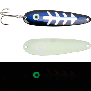 Image of Moonshine Lures Trolling Spoon | Cobalt Carbon; 4 in.