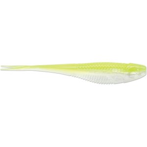 Image of Rapala CrushCity The Jerk Soft Bait | Chartreuse Pearl; 3 3/4 in.