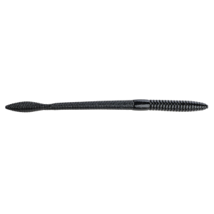 Image of Strike King KVD Perfect Plastics Finesse Worm | Black; 6 1/2 in.