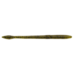 Image of Strike King KVD Perfect Plastics Finesse Worm | Green Pumpkin; 6 1/2 in.
