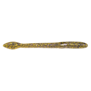 Image of Strike King KVD Perfect Plastics Fat Baby Finesse Worm | Green Pumpkin Purple and Gold; 5 in.
