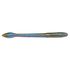 Image of Strike King KVD Perfect Plastics Fat Baby Finesse Worm | Blue Craw Red Flake; 5 in.