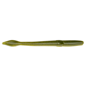 Image of Strike King KVD Perfect Plastics Bull Worm | Green Pumpkin; 8 in.