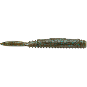 Image of Rapala CrushCity Salted NedRoll Soft Bait | Green Pumpkin Blue; 3 1/4 in.