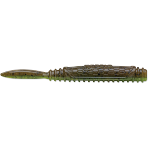 Image of Rapala CrushCity Salted NedRoll Soft Bait | Green Pumpkin Watermelon; 3 1/4 in.